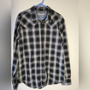 Men's Wrangler Retro long sleeve snap down shirt